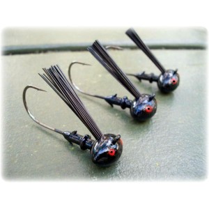"Rapture Series" Football Jig Head - Black-Blue Unskirted (1 pack) "Rapture Series" Football Jig Head - Black-Blue Unskirted (1 pack)