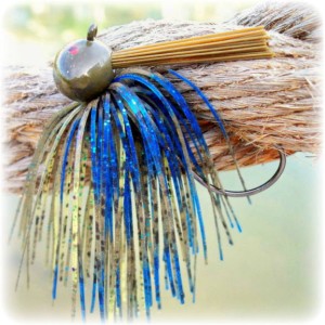 "Rapture Series" Football Jig - Blue Chartreuse Craw "Rapture Series" Football Jig - Blue Chartreuse Craw
