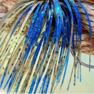 Custom Jig Skirt - Blue Chartreuse (2 Pack) Custom Jig Skirt - Blue Chartreuse (2 Pack)