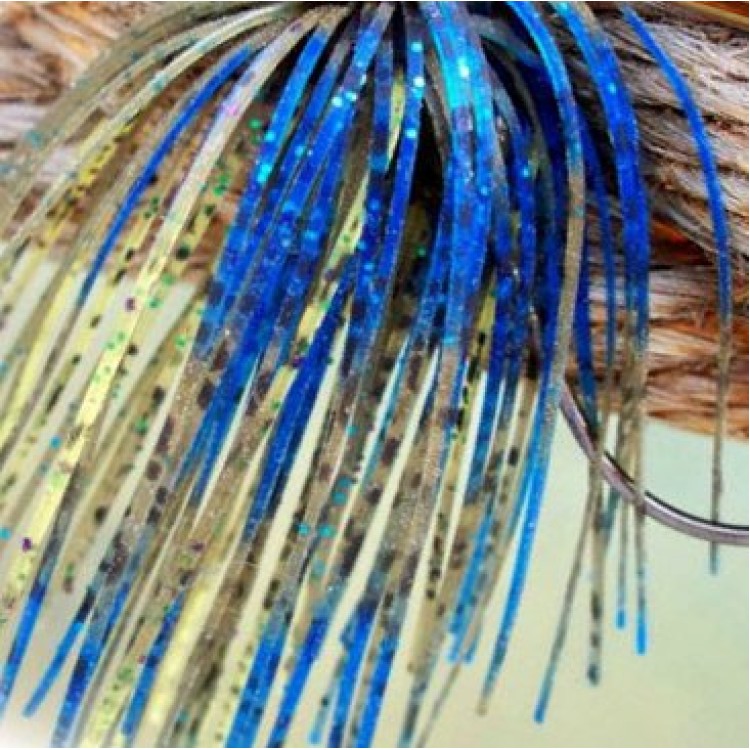 Custom Jig Skirt - Blue Chartreuse (2 Pack)